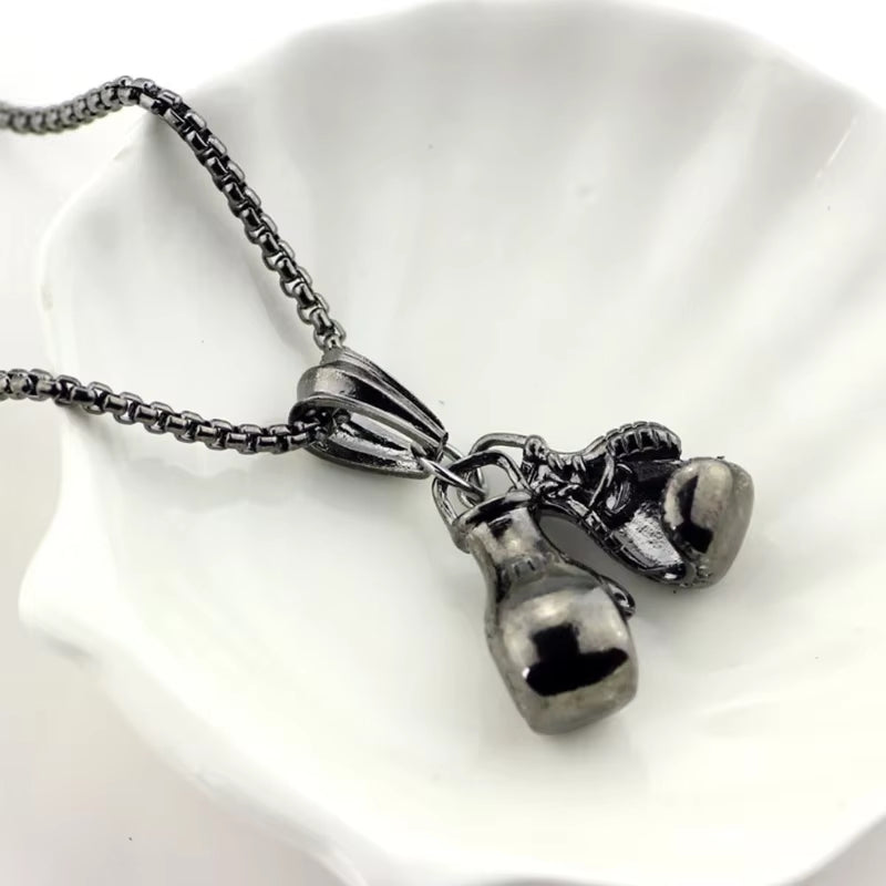 colgante de mini guantes de boxeo